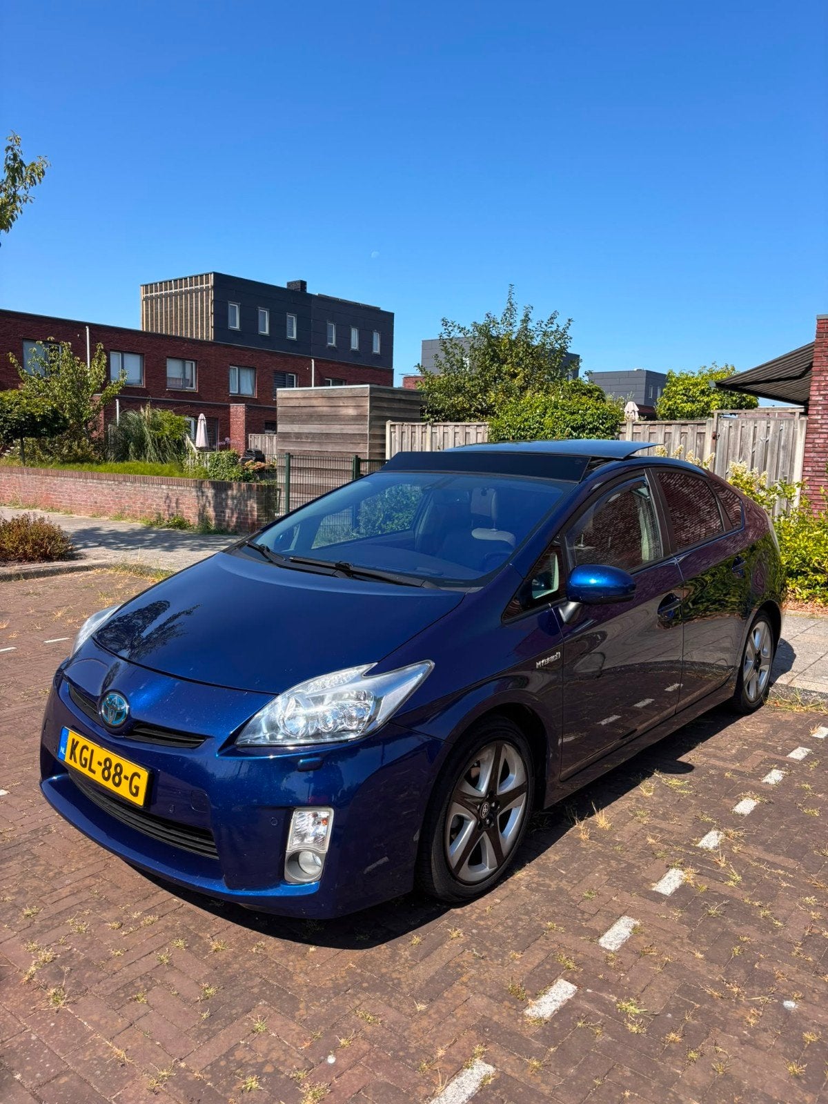 Toyota Prius 1.8 Full Hybrid 136PK Aut 2011 Blauw, 4 cilinders, Blauw, Leder, Automatische klimaatregeling