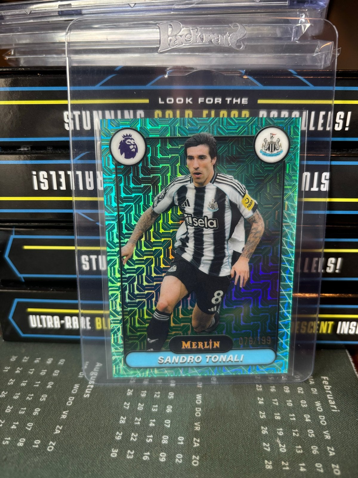 Sandro Tonali Merlin Topps Premier League Voetbalkaart, Ophalen of Verzenden, Zo goed als nieuw, Buitenlandse clubs, Spelerskaart