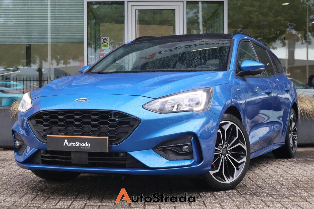 Ford Focus Wagon 1.0 EcoBoost Hybrid ST-LINE X 155pk I Pano, Gebruikt, Met garantie (alle), Origineel Nederlands, Hybride Elektrisch/Benzine