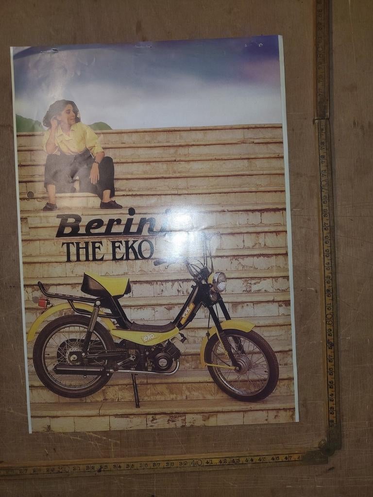 Reklame blad Berini The Eko, Fietsen en Brommers, Ophalen of Verzenden, Gebruikt
