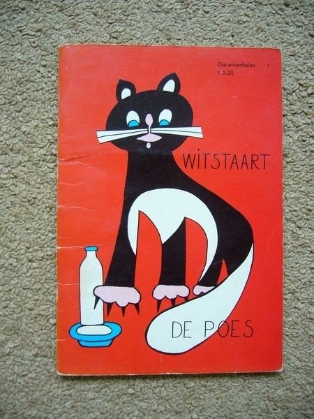Witstaart de poes - kinderboek uit de jaren 70, Ophalen of Verzenden, Gelezen, Fictie algemeen