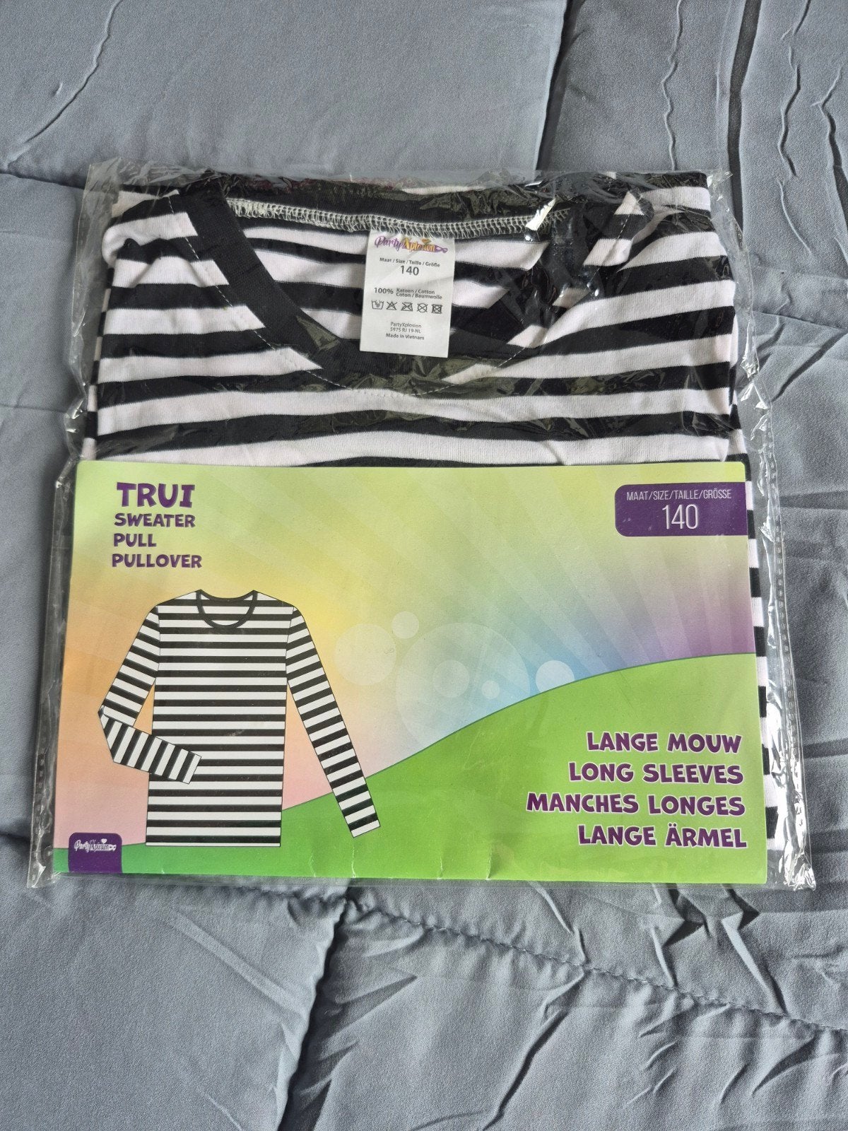 Nieuwe gestreepte trui/longsleeve maat 140, Kinderen en Baby's, Jongen of Meisje, Trui of Vest, Nieuw, Ophalen of Verzenden
