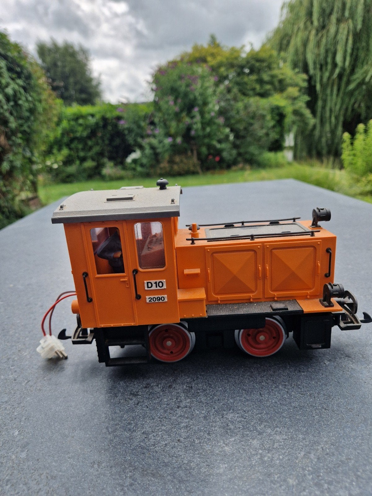LGB 2090 D10 oranje loc., Ophalen, Gelijkstroom, Locomotief, LGB