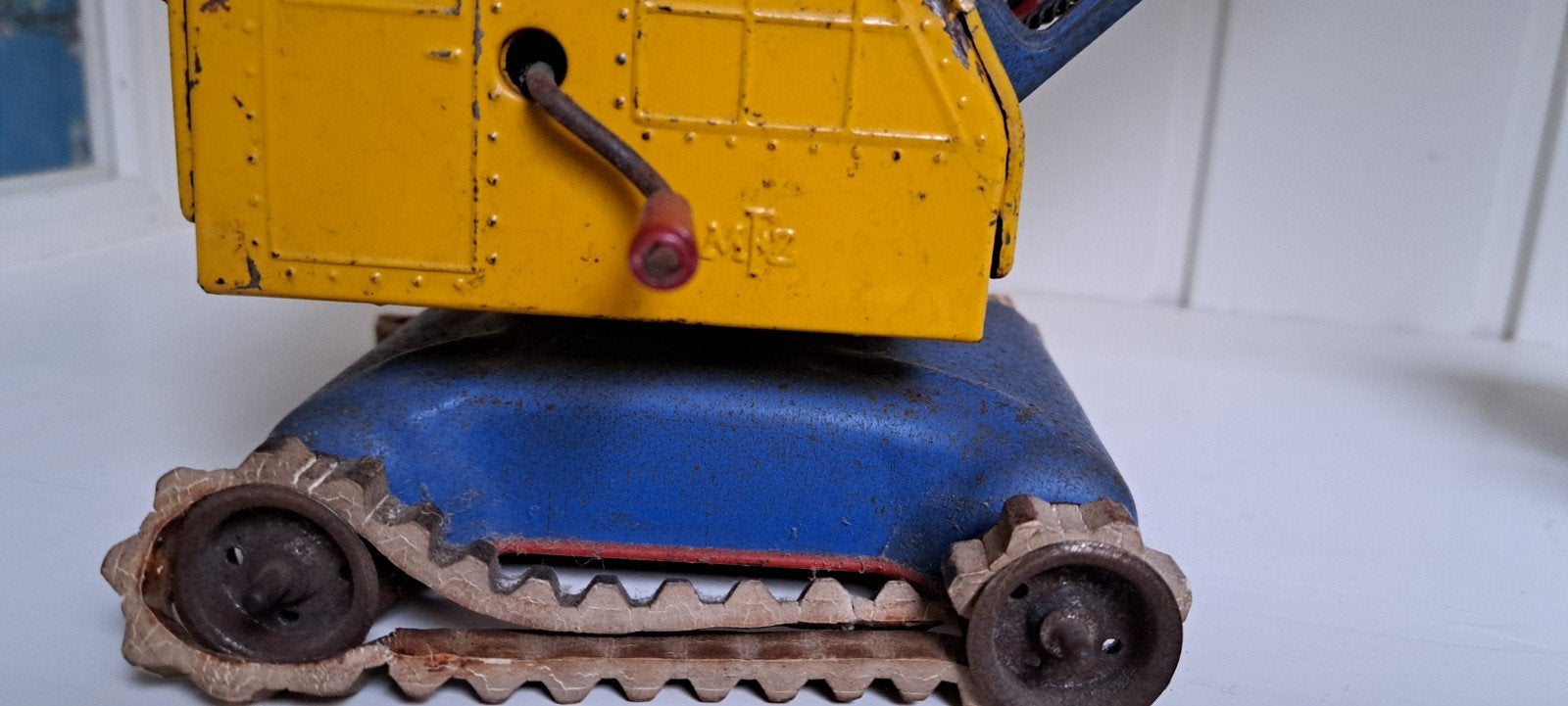 Vintage MFZ blikken kraan / dragline (jaren 50) – Opknapper, Ophalen