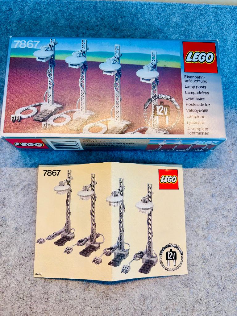 LEGO 7867 12V Train Light Posts, Kinderen en Baby's, Speelgoed | Duplo en Lego, Gebruikt, Overige thema's, Lego, Compleet