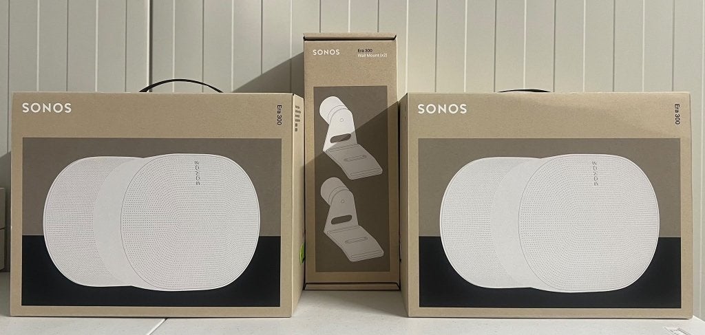 2x Sonos Era 300 + muurbeugels | WIT | Nieuw in doos
