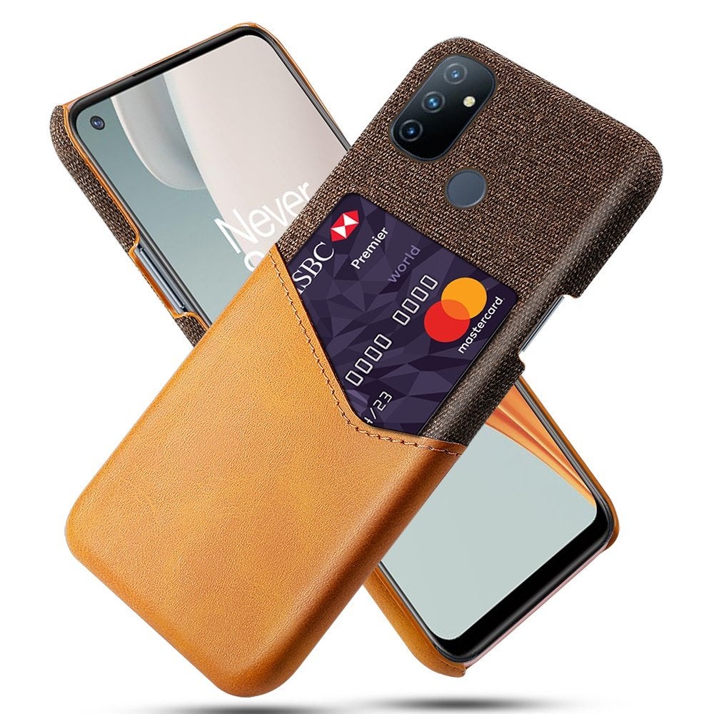 Back Cover + Screenprotector voor OnePlus Nord N100 _ Bruin, Verzenden, Nieuw, Hoesje of Tasje