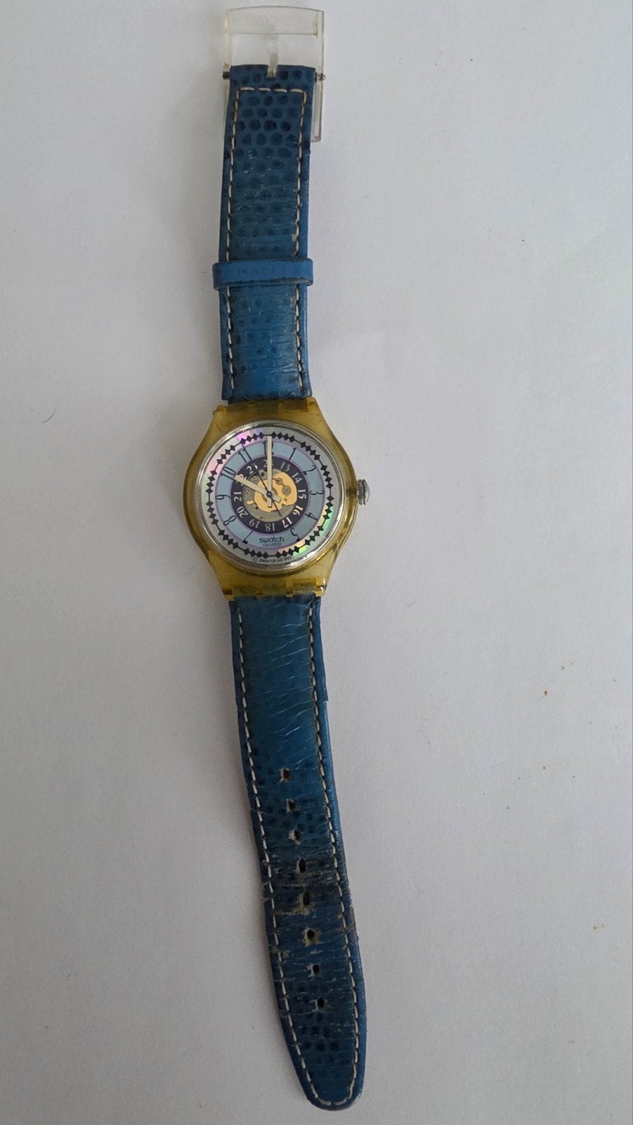 Swatch Automatic Ruisseau (SAK110) uit 1994, Kunststof, Gebruikt, Polshorloge, Ophalen of Verzenden