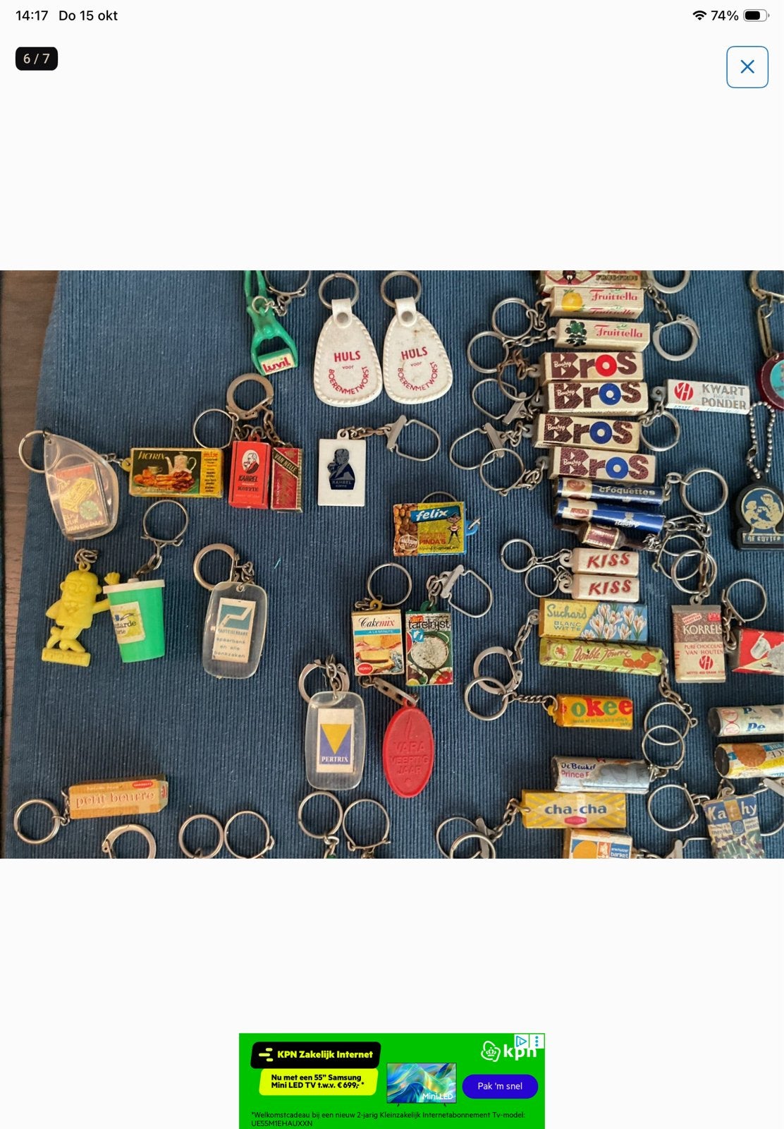 Grote verzameling vintage sleutelhangers (ca. 100 stuks), Ophalen, Gebruikt, Merk