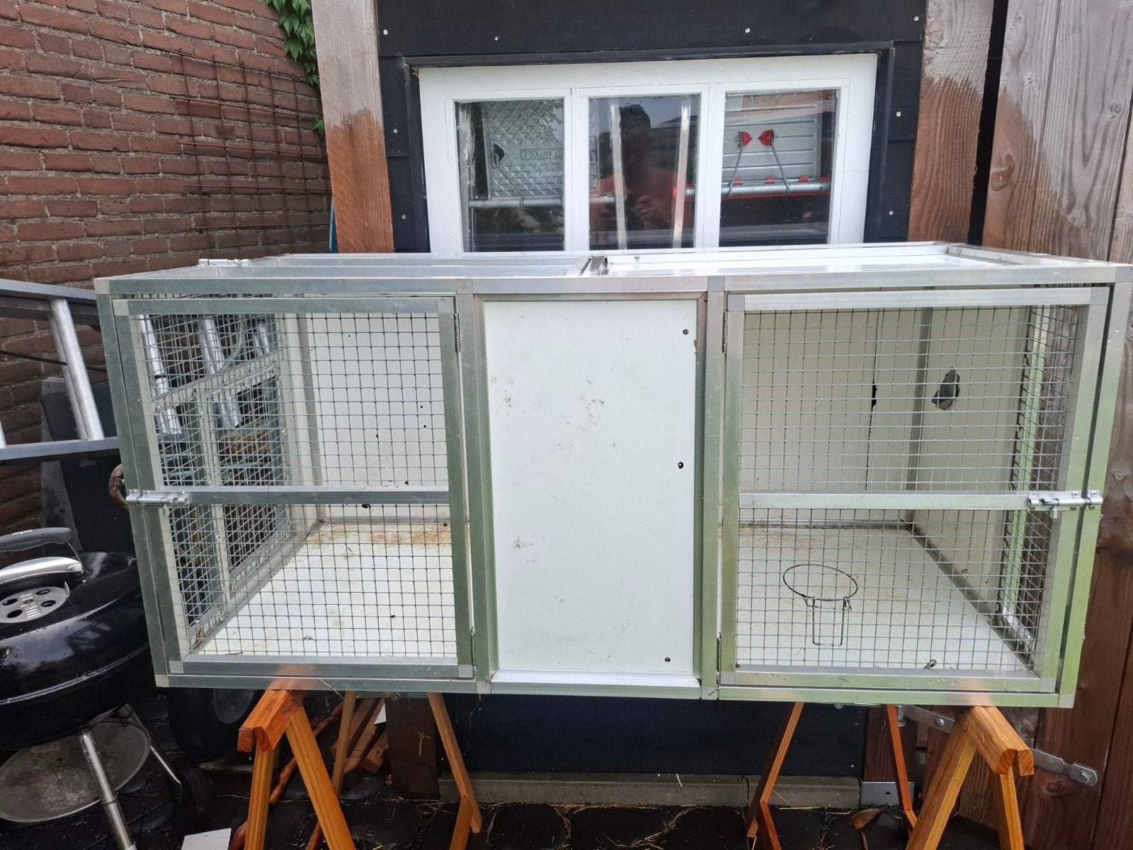 Aluminium voliere geschikt voor kromsnavels, Dieren en Toebehoren, Vogels | Hokken en Kooien, Ophalen of Verzenden, Aluminium