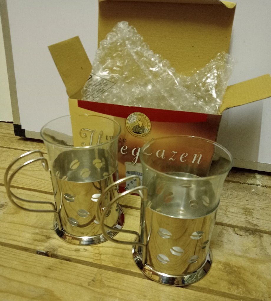 Nieuwe set speciale uitvoering theeglazen, Huis en Inrichting, Keuken | Servies, Glas of Glazen, Overige merken, Nieuw, Ophalen of Verzenden
