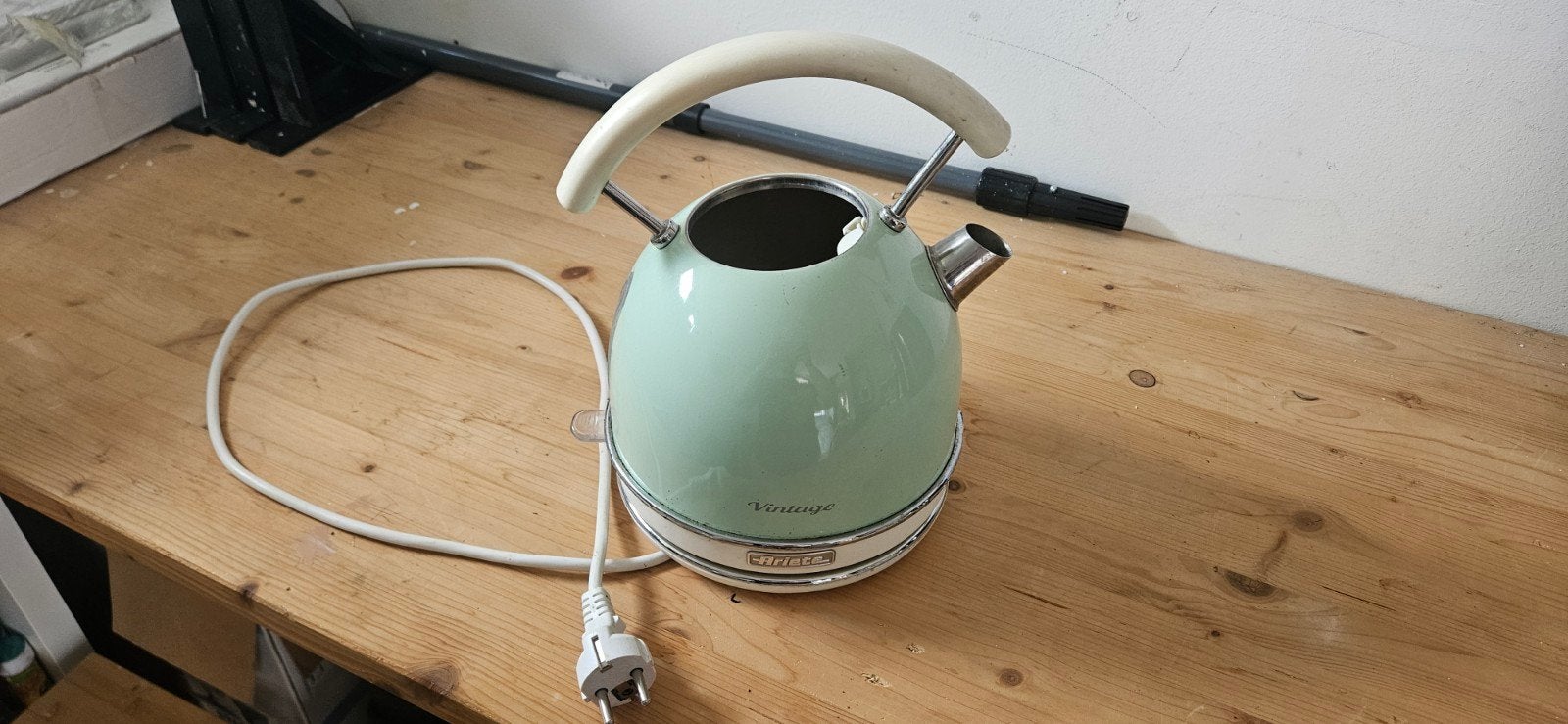 Vintage Ariete waterkoker - Lichtgroen, 1 tot 2 liter, Ophalen, Gebruikt