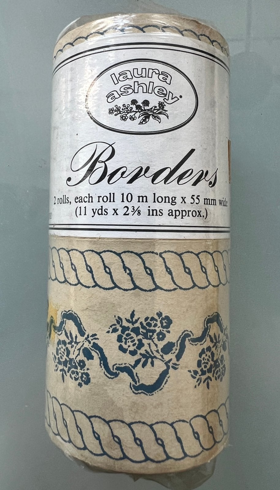 Laura Ashley Borders Wallpaper, Huis en Inrichting, Stoffering | Behang, Ophalen of Verzenden, Blauw