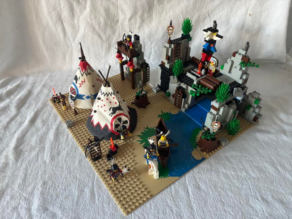 Lego 6766 Wild West Indianerfort, Inclusief minifiguren, Gebruikt, Overige thema's, Lego