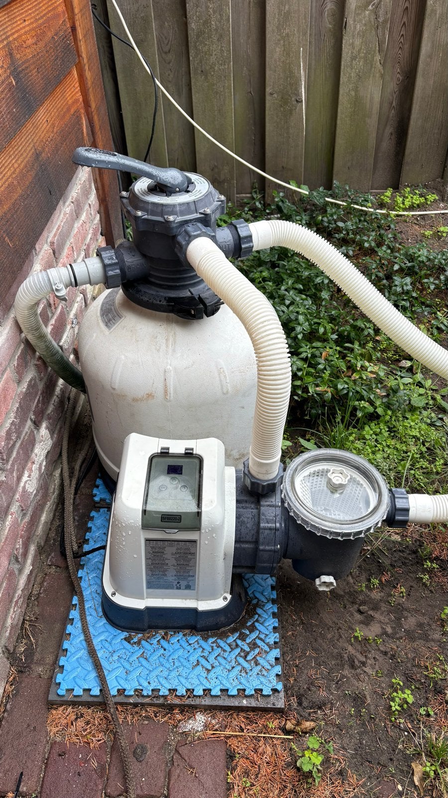 Intex SF60220-2 Zandfilterpomp - 9,2m³/u met nieuw glas, Ophalen, Zo goed als nieuw, Zwembadpomp