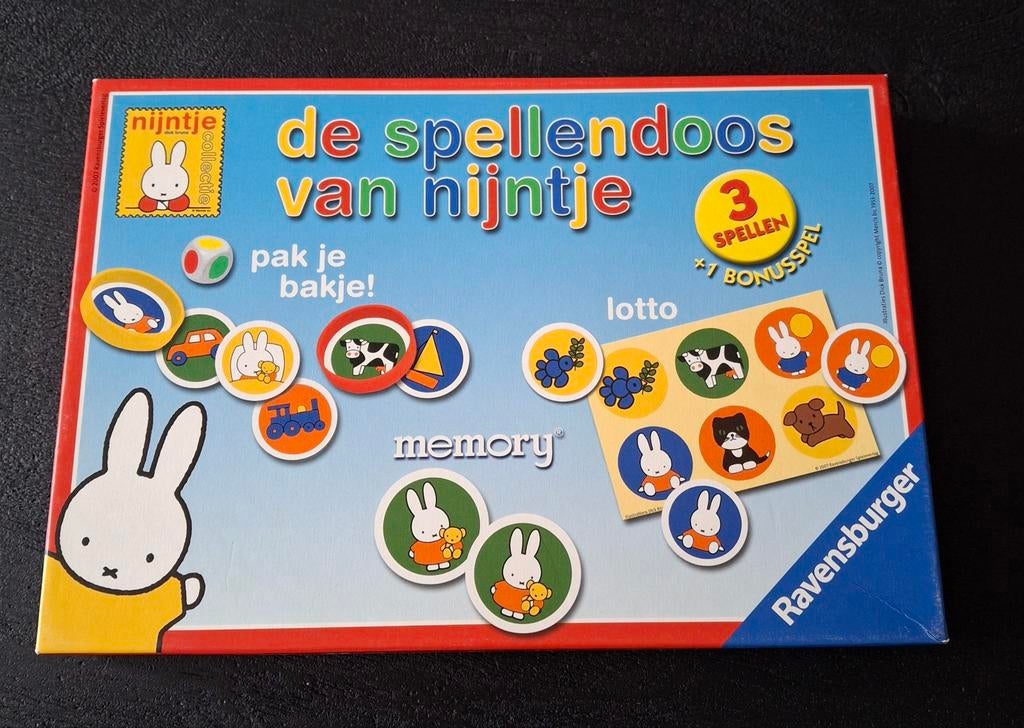 De spellendoos van Nijntje lotto memory Ravensburger, Kinderen en Baby's, Speelgoed | Educatief en Creatief, Ophalen, Zo goed als nieuw