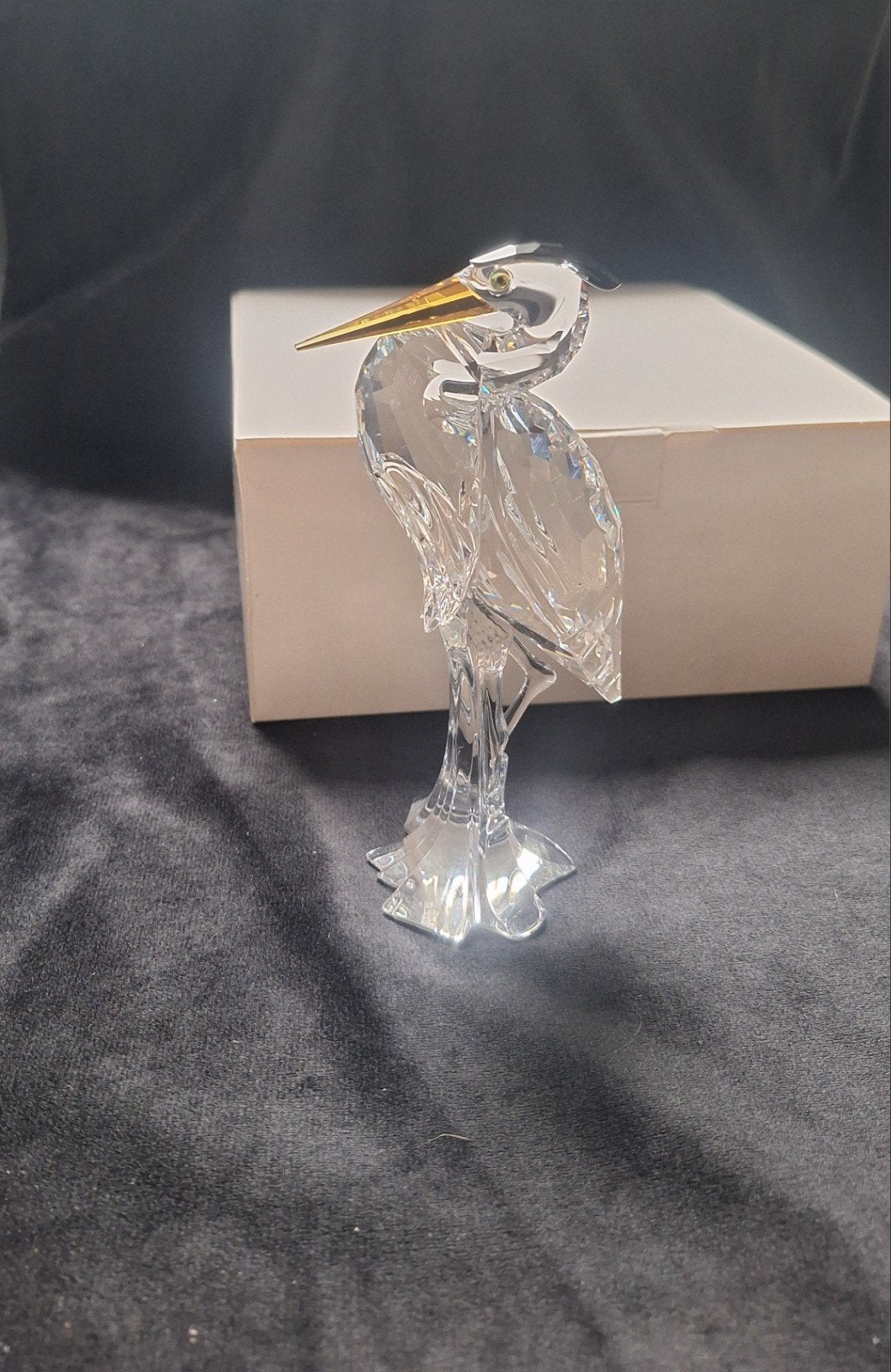 swarovski zilver reiger, Ophalen of Verzenden, Zo goed als nieuw, Sieraad of Horloge