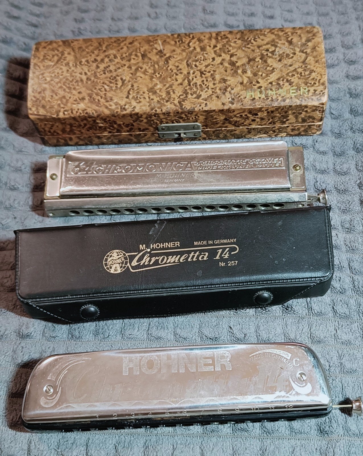 Hohner Chrometta 14 en Hohner Chromonica 48, Ophalen of Verzenden