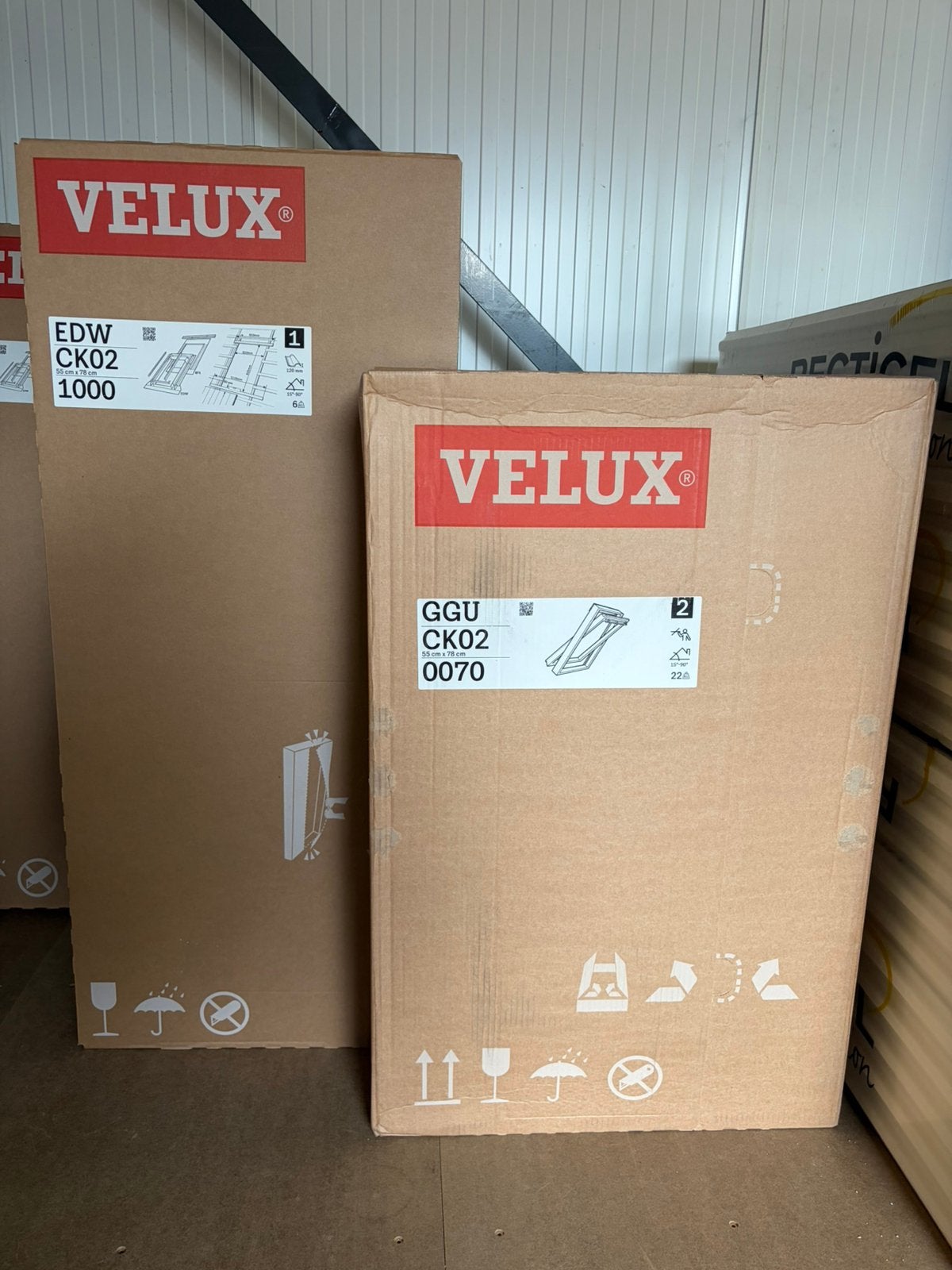 Velux GGU CK02 0070 kunststof 55 x 78 incl. gootstukken, Doe-het-zelf en Verbouw, Glas en Ramen, Ophalen, Minder dan 80 cm, Minder dan 80 cm