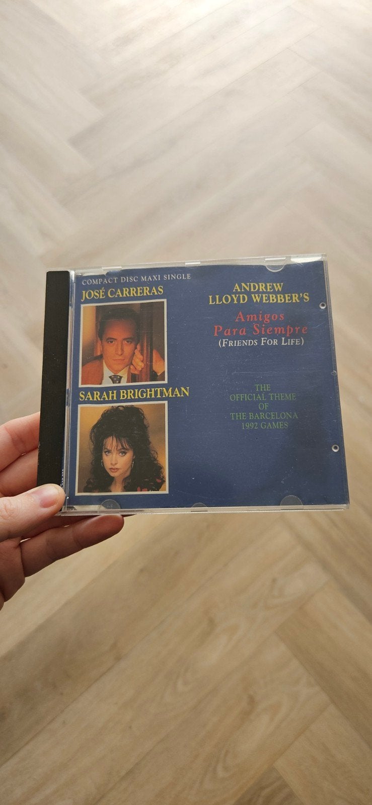 José Carreras en Sarah Brightman - Amigos para siempre, Ophalen of Verzenden, Gebruikt