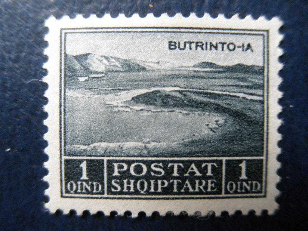 Postzegels Albanië 1930 nr 224 lagune Butrint - cw. 2,00 (*), Ophalen of Verzenden, Overige landen