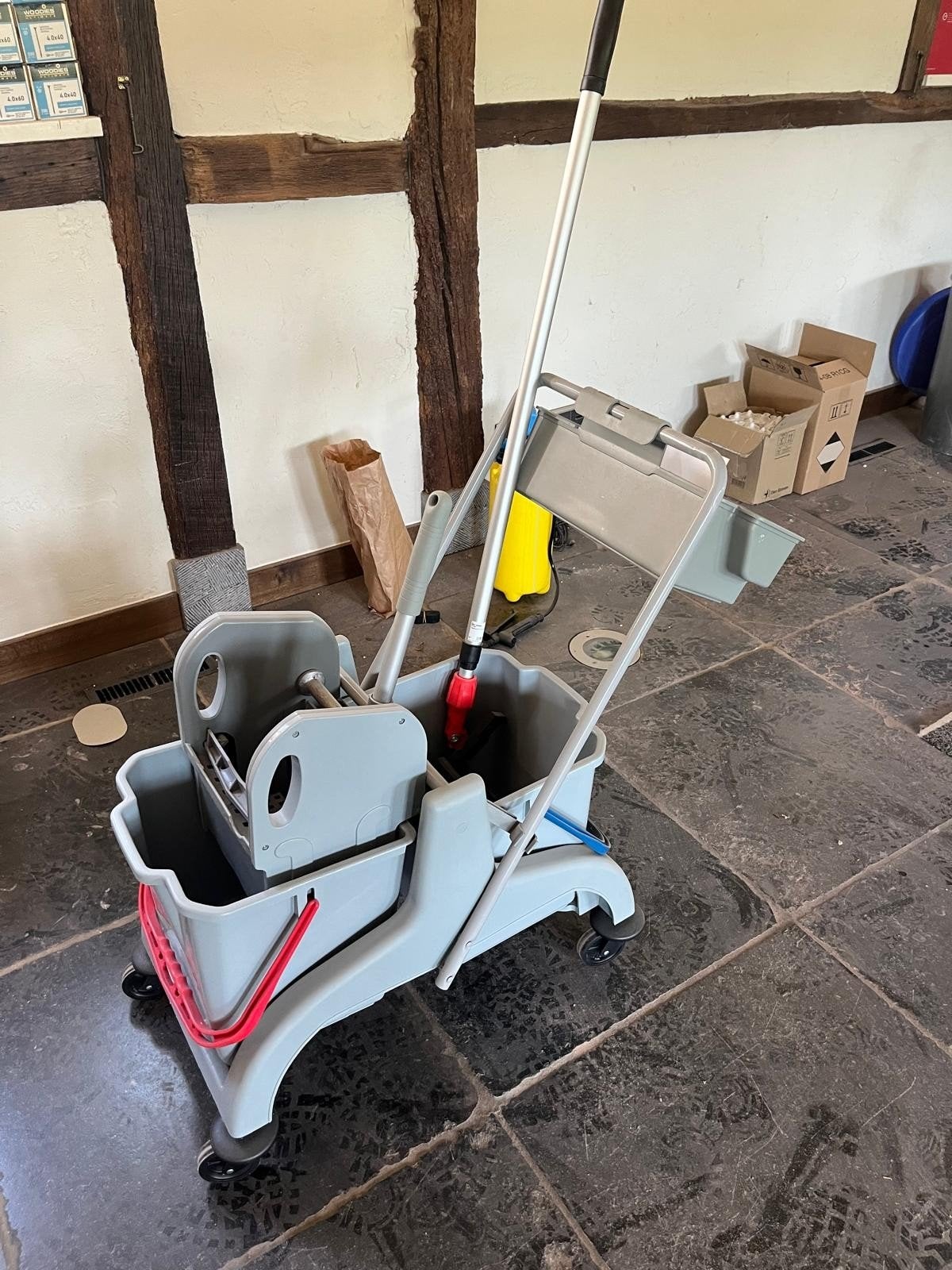 Professionele Dweilemmer met Pers en Mop, Ophalen, Dweilemmer, -bak, of -wagen