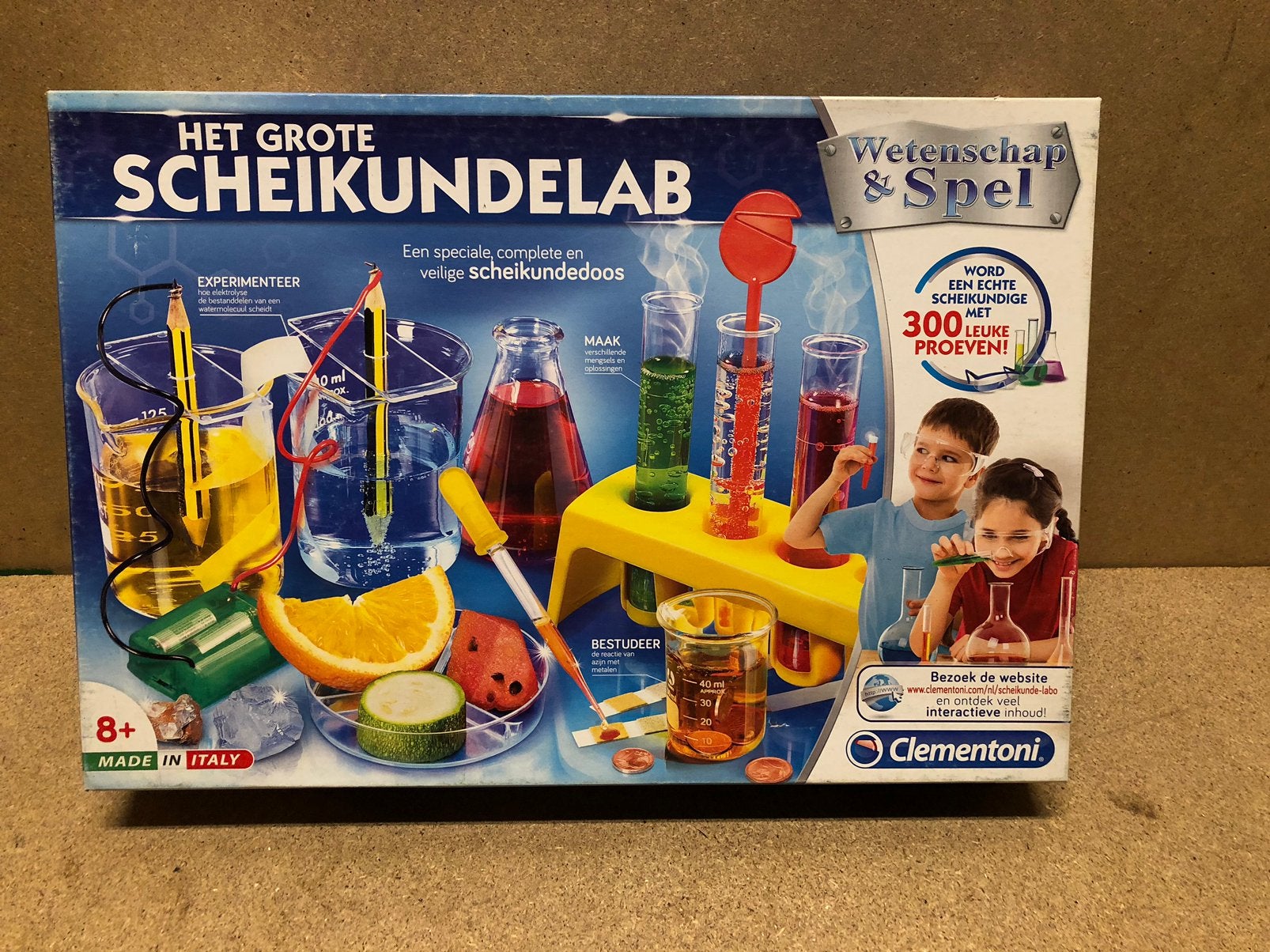 Clementoni wetenschap en spel scheikundelab, Ophalen of Verzenden, Gebruikt, Elektronica, Met licht