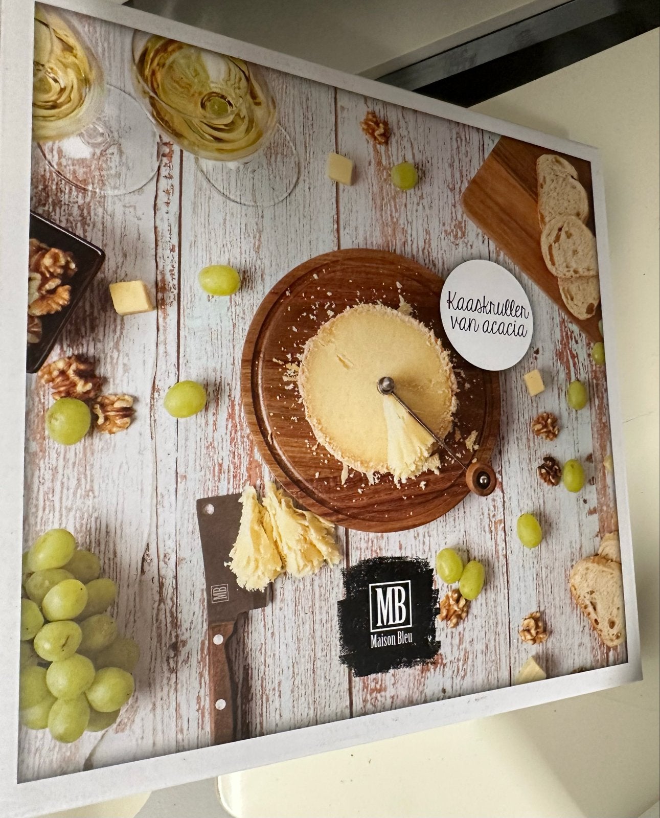 Kaaskruller Tete de Moine met stolp - Maison Bleu, Overige typen, Hout, Nieuw, Ophalen of Verzenden