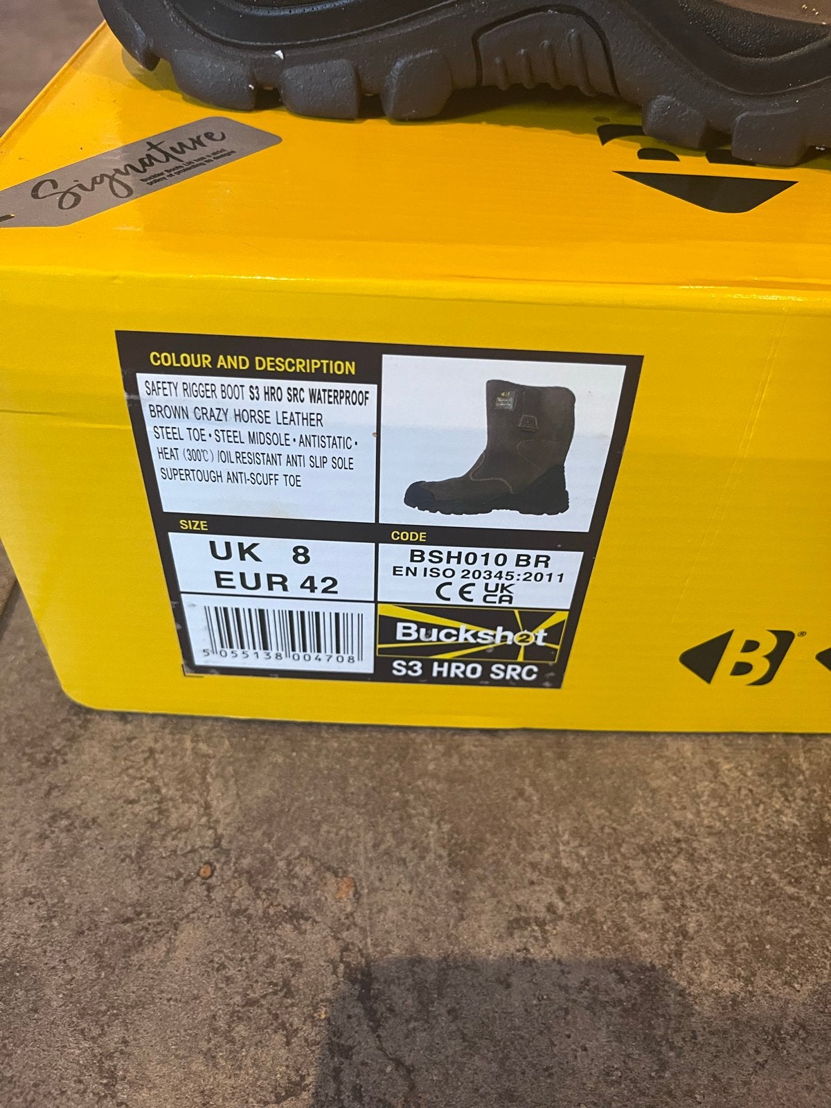 Buckshot Safety Rigger Boot S3 HRO SRC - Maat 42, Ophalen of Verzenden, Nieuw