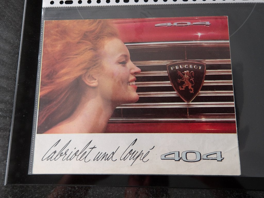 Peugeot 404 Cabriolet en Coupé brochure, Boeken, Ophalen of Verzenden, Zo goed als nieuw, Peugeot, Peugeot