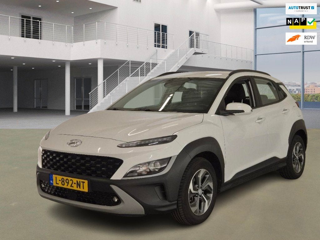 Hyundai Kona 1.6 GDI HEV Comfort, Auto's, Hyundai, Gebruikt, Euro 6, Wit, Origineel Nederlands