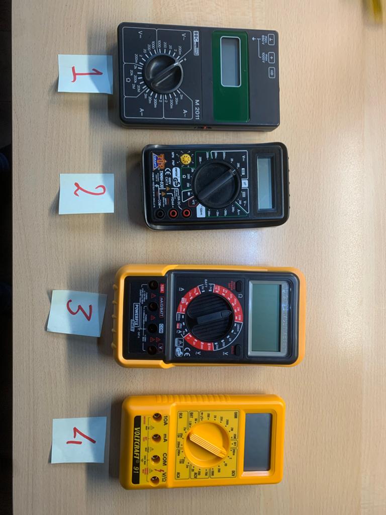 Diverse multimeters - BBC, TMMH-930, Voltcraft, Doe-het-zelf en Verbouw, Ophalen of Verzenden, Zo goed als nieuw, Multimeter