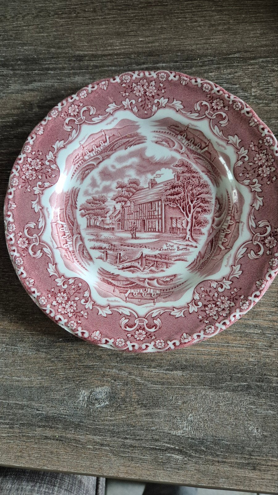 Set van 2 Vintage Grindley 'English Country Inns' borden, Antiek en Kunst, Ophalen of Verzenden
