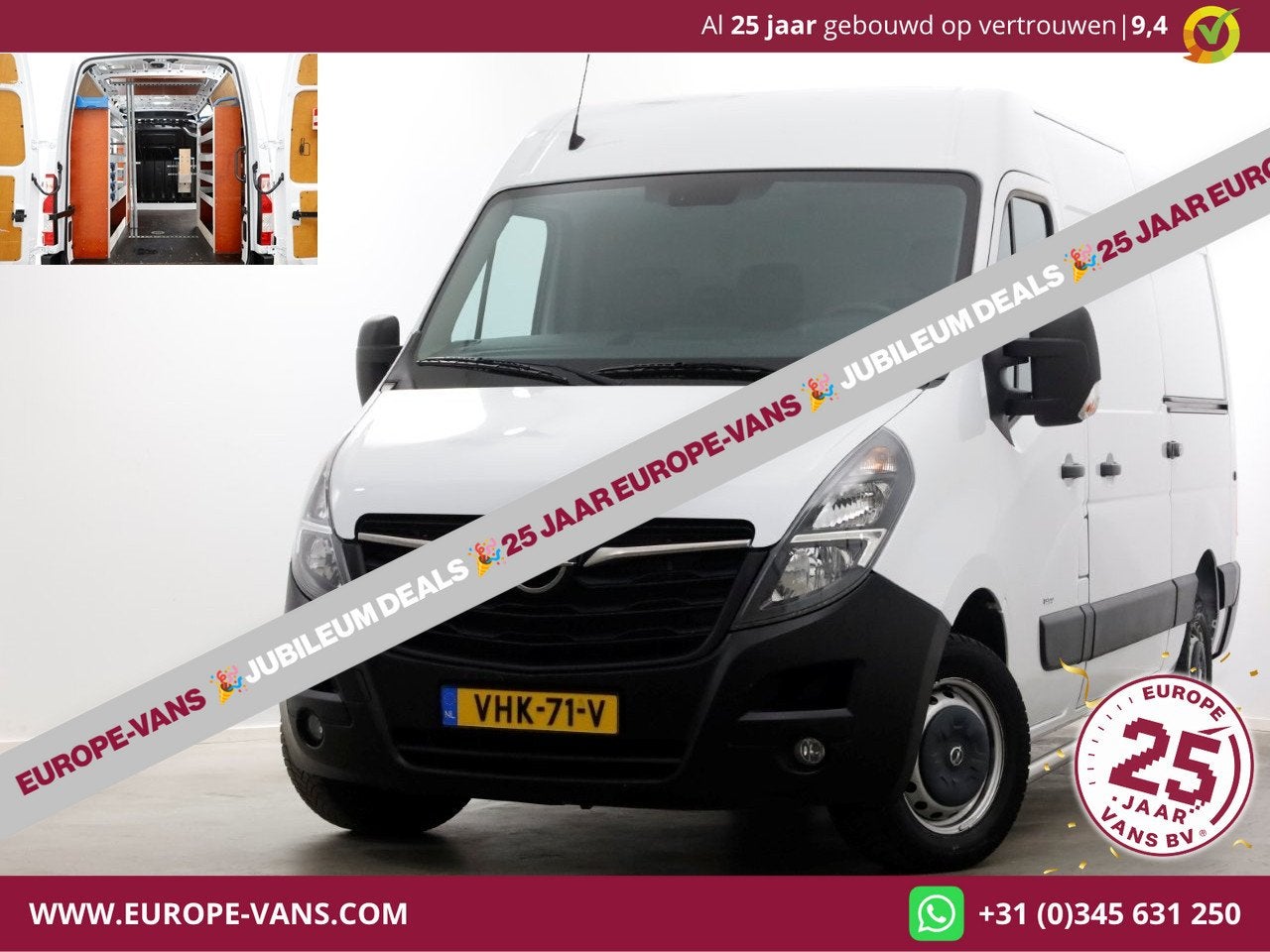 Opel Movano 2.3 Turbo 150pk L2H2 Camera/Inrichting/2x Schuif, Voorwielaandrijving, Gebruikt, Euro 6, 4 cilinders