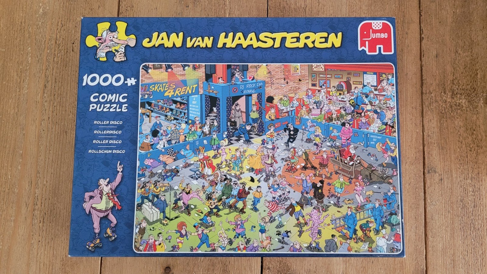 Jan van Haasteren Roller Disco 1000 stukjes puzzel, Ophalen of Verzenden, 500 t/m 1500 stukjes, Zo goed als nieuw, Legpuzzel