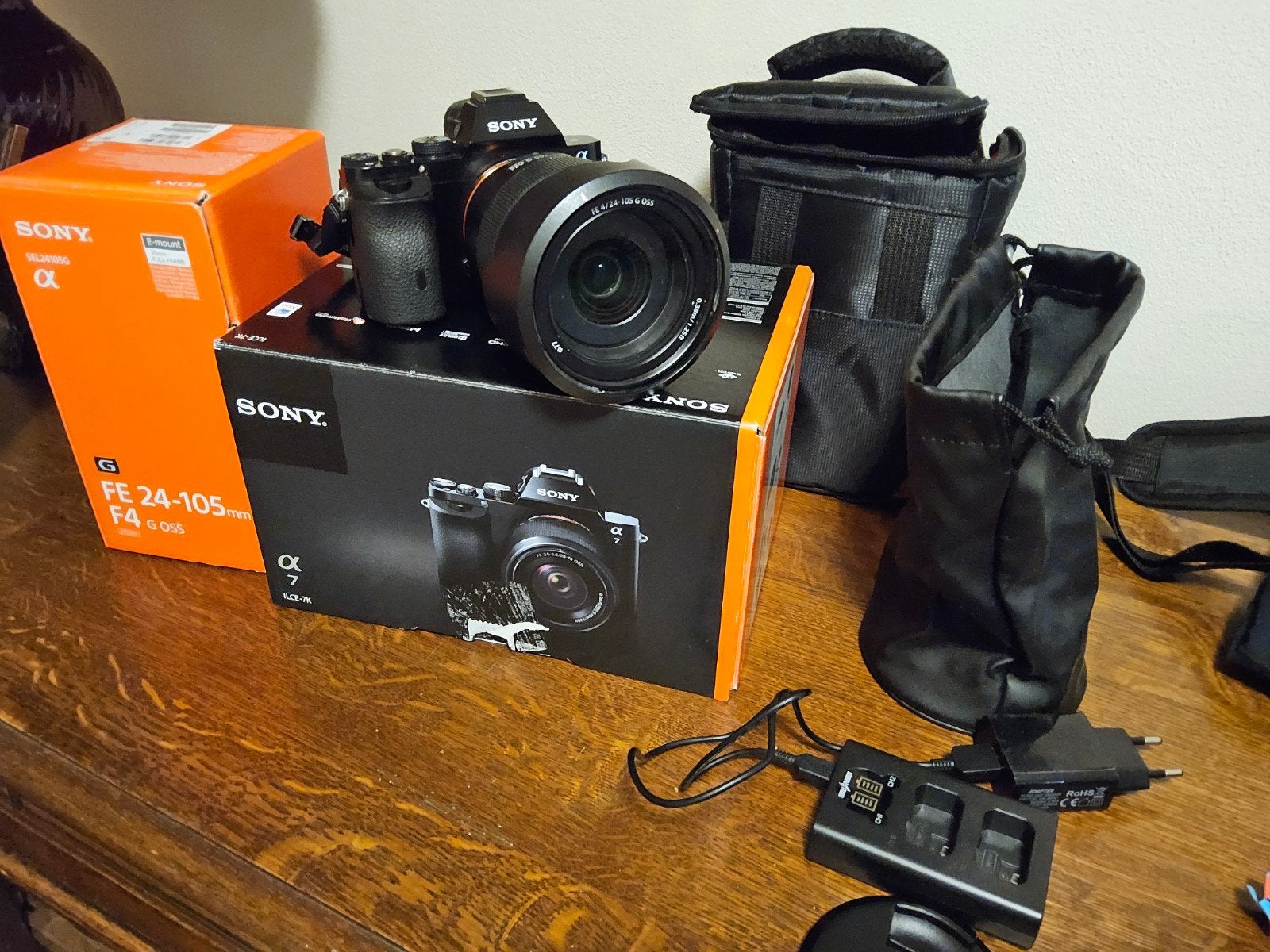 Sony A7 met sony FE  24-105 G lens compleet beide full-frame, Audio, Tv en Foto, Fotocamera's Digitaal, Spiegelreflex, Geheugenkaart