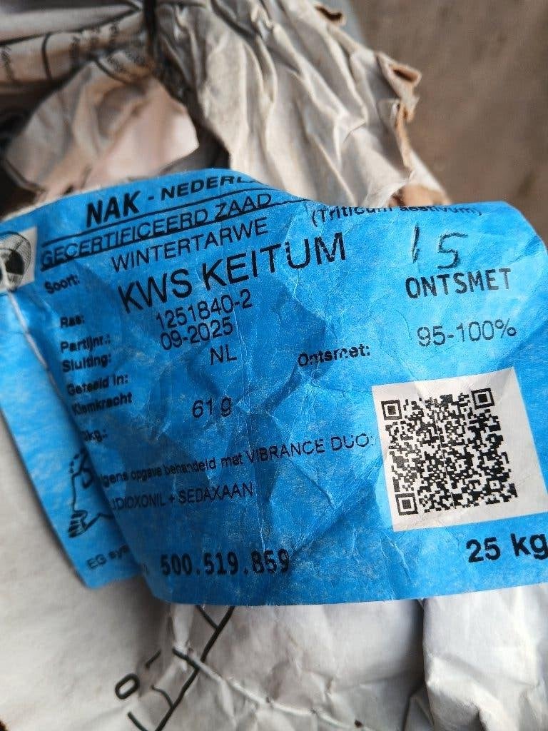 wintertarwe kws keitum 19kg, Ophalen of Verzenden, Volle zon, Zaad