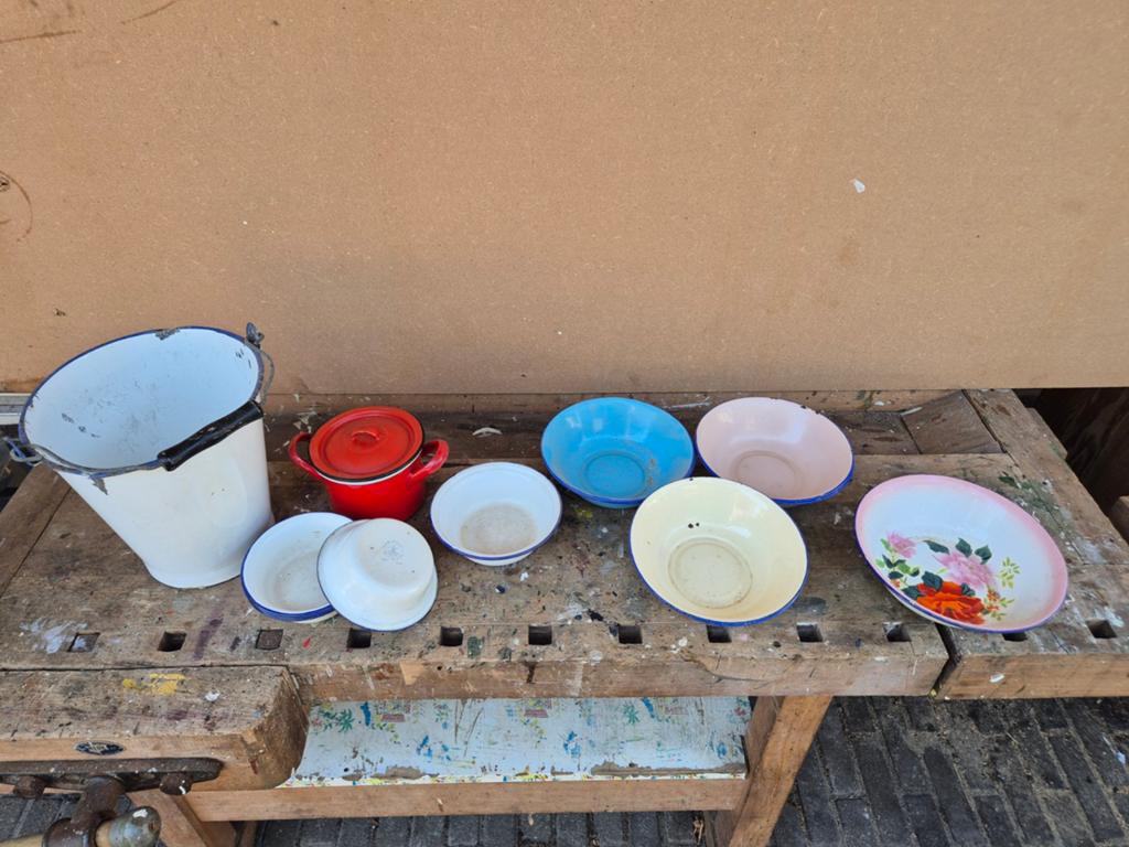 Vintage Chinees emaille, Ophalen of Verzenden