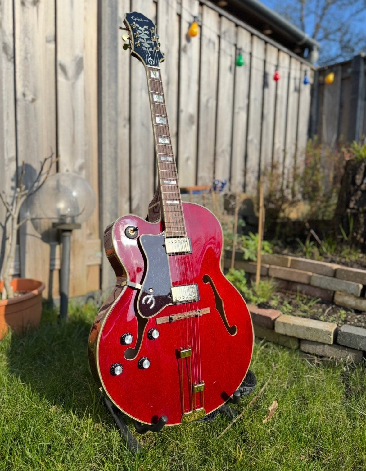 Epiphone Broadway Linkshandige Hollow Body Gitaar, Ophalen, Zo goed als nieuw, Hollow body, Epiphone