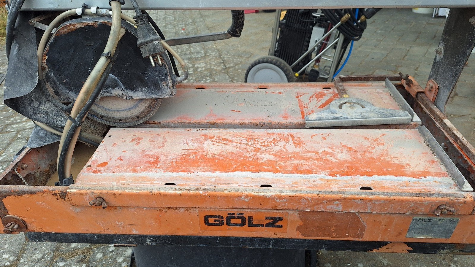 Gölz FT 200 Tegelzaag/Steenzaag - Gebruikt, Doe-het-zelf en Verbouw, Gebruikt, 70 mm of meer, Overige typen, Ophalen of Verzenden