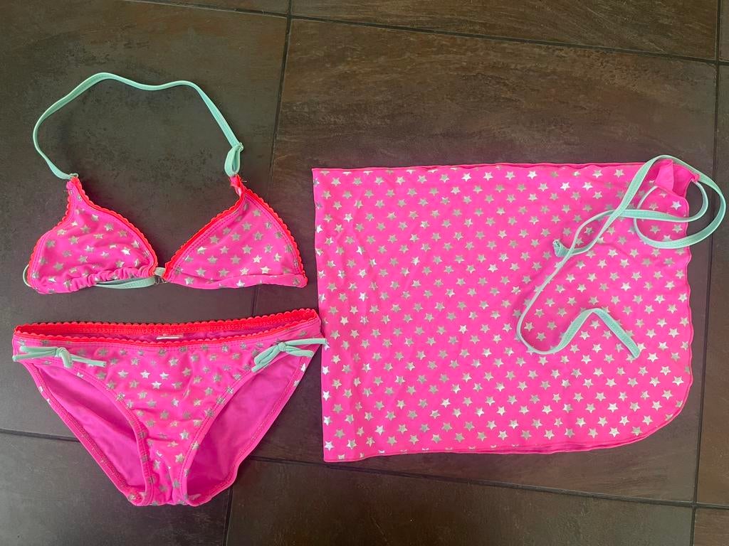 Europe kids bikini setje met paero maat 152, Ophalen of Verzenden, Zo goed als nieuw, Meisje, Bikiniset