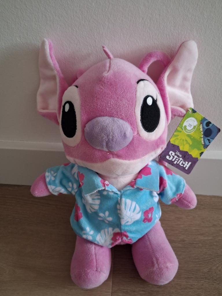 Nieuw! Knuffel Angel Stitch roze met shirt L1530, Ophalen of Verzenden, Zo goed als nieuw, Overige typen