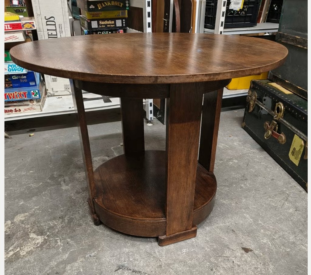 Ronde art deco salontafel, Antiek en Kunst, Ophalen