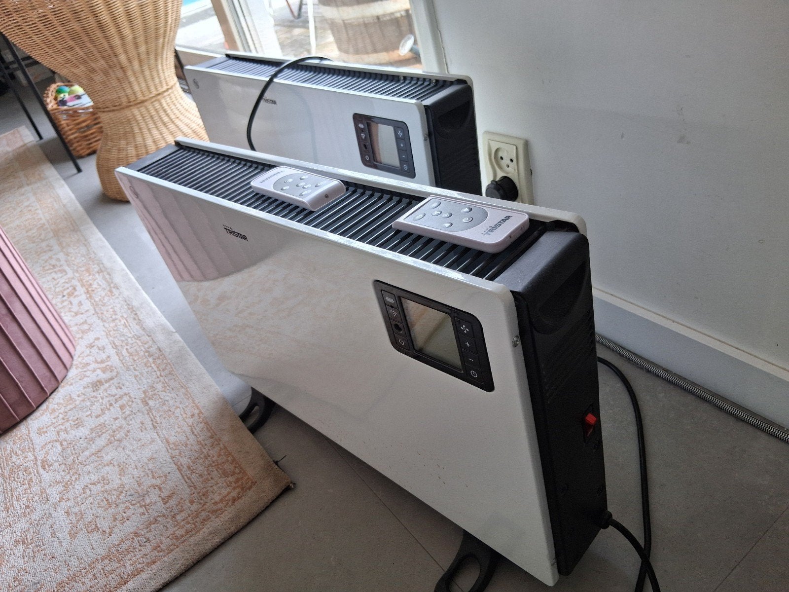 Electrische convector kachels 2 stuks, 4 liter of meer, Ophalen