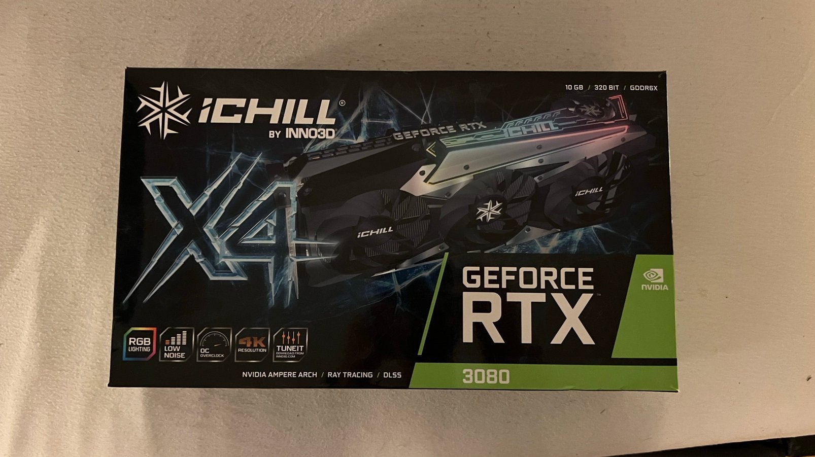 Inno3D GeForce RTX 3080 iCHILL X4 - non-LHR, Computers en Software, Videokaarten, HDMI, GDDR6, PCI-Express 4, Ophalen of Verzenden
