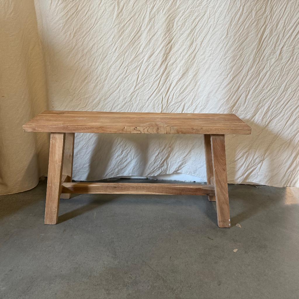 Bankje - Sidetable - massief Teak | Bij TTM Wonen, TTM Wonen, Meubels – (Perzische) Tapijten en Woonaccessoires, Taag 63, 2491 CS, Den Haag (Forepark)