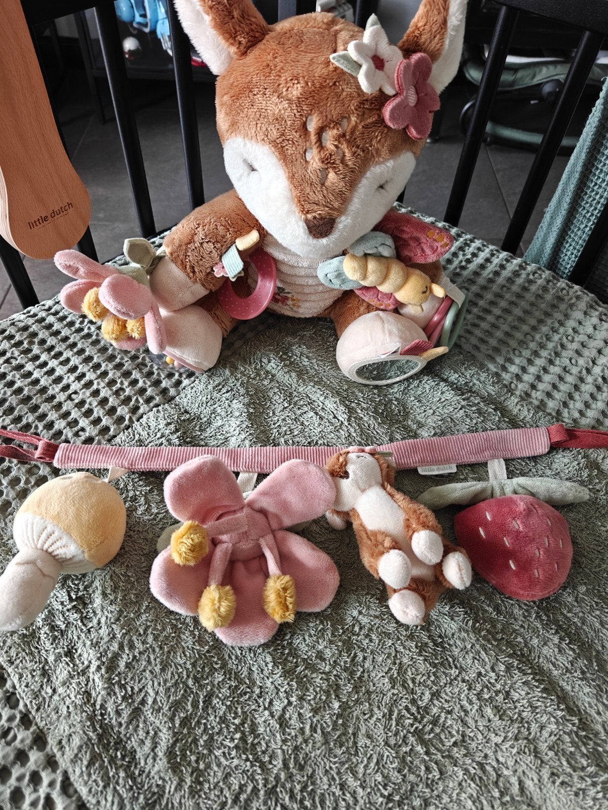 little dutch Fairy garden activiteiten knuffel &wagenspanner, Ophalen of Verzenden, Gebruikt, Overige typen, Met geluid