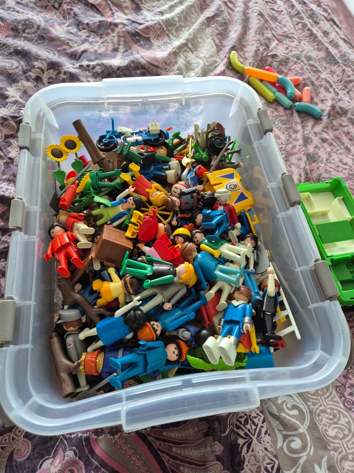 Grote partij Playmobil met poppetjes en voertuigen, Ophalen, Gebruikt, Jongen of Meisje