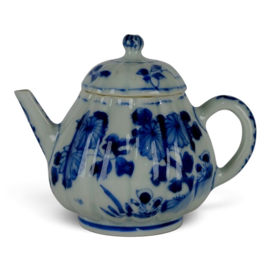 Chinese blauw-witte trekpot, Kangxi, ca. 1700, Ophalen of Verzenden