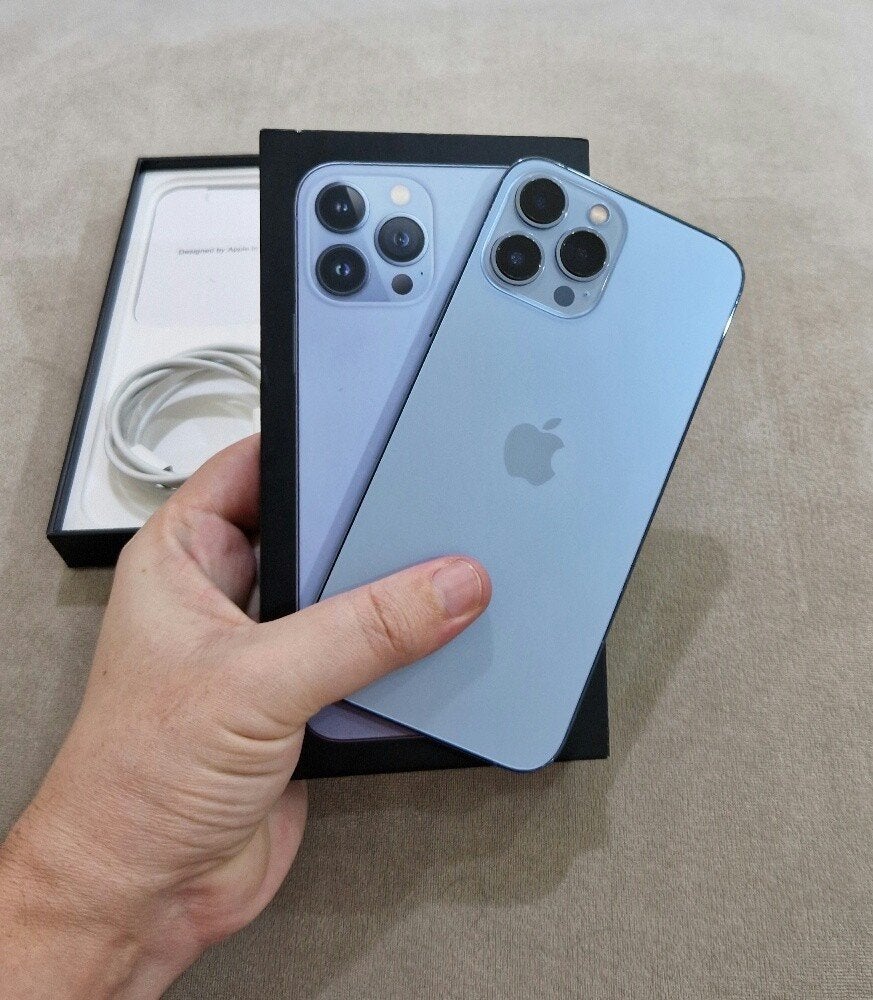 iPhone 13 Pro MAX, Telecommunicatie, Mobiele telefoons | Apple iPhone, Ophalen, 128 GB, Blauw, Zonder simlock